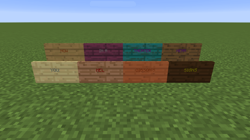 Change Text Color For Signs In Minecraft